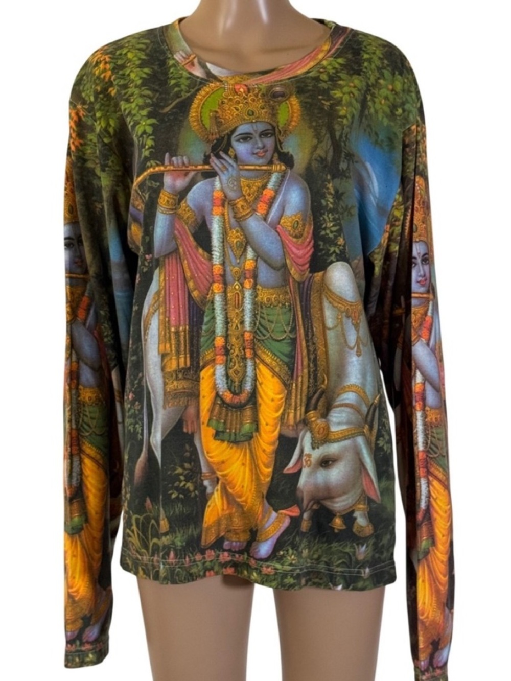 Vintage Hindu Y2K Buddha Graphic Shirt